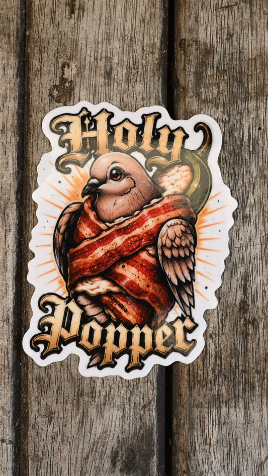 Holy Popper Dove Sticker