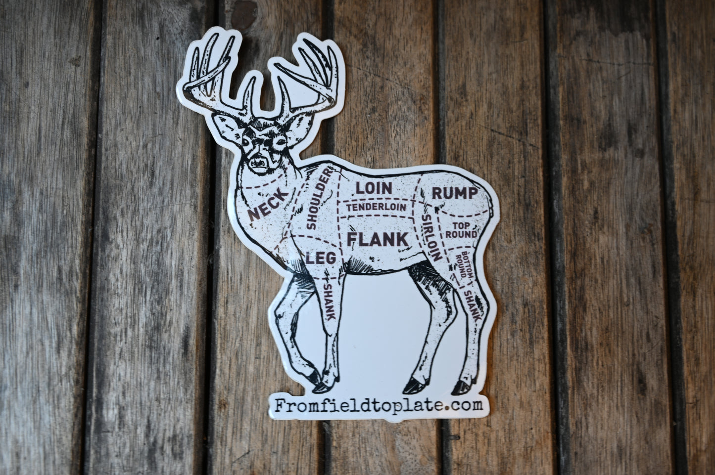 Deer cut Sticker